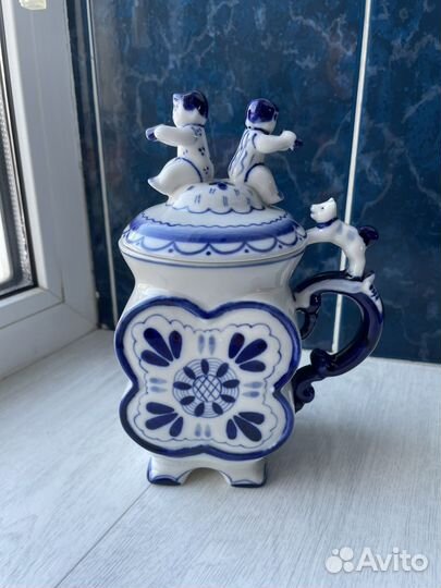Статуэтка кружка гжель