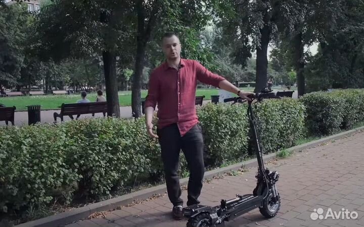 Мощный внедорожный электросамокат kugoo m5 sport