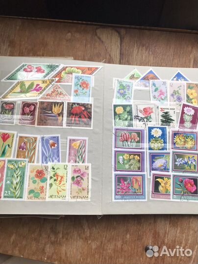Альбом с марками СССР и др. флора фауна спорт