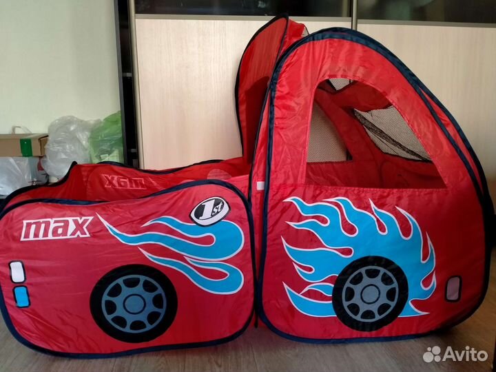 Игровой тоннель, пожарная машина