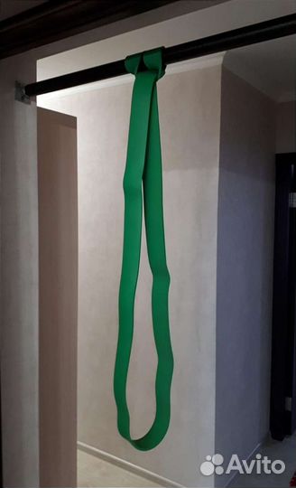 Зелёная Фитнес-резинка эспандер латексный жгут