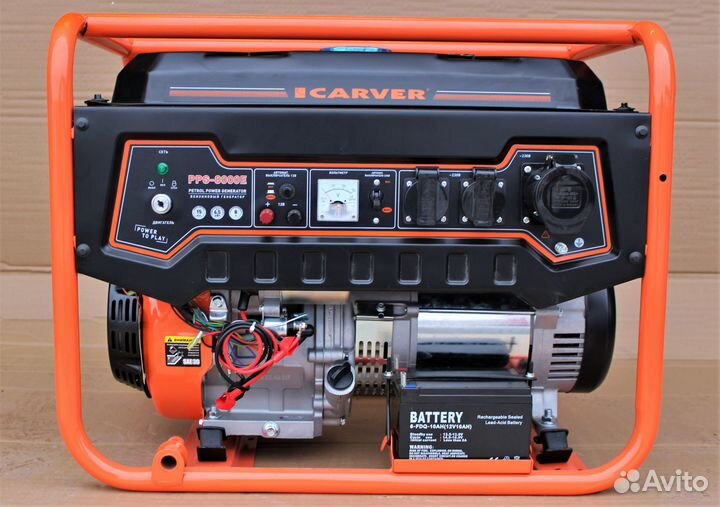 Генератор Бензиновый carver PPG-8000Е