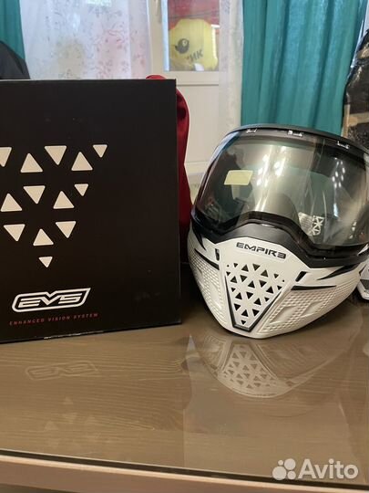 Маска для пейнтбола empire EVS white/black