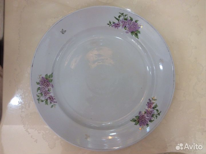 Сервиз дулево сирень (блюдо и тарелка)