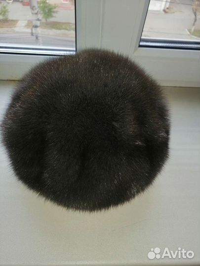 Норковый мягкий берет