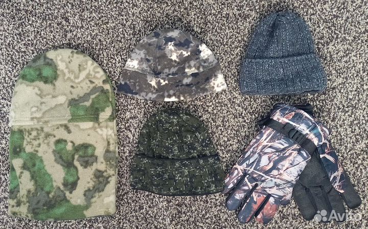 Мужская шапка,балаклава,перчатки