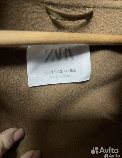 Пальто для девочки zara 152