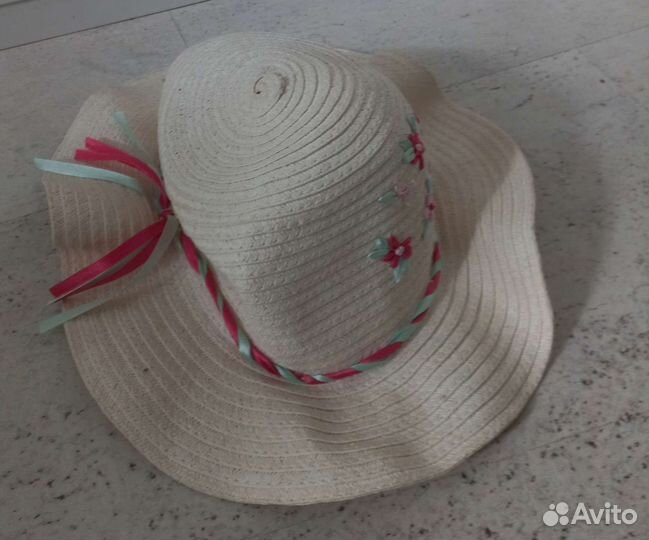 Панама/шляпа H&M с цветочками и лентой