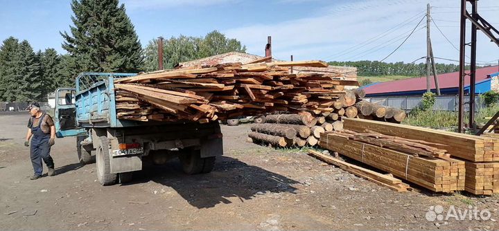Дрова сухие, горбыль лиственный, пиленый, отлет