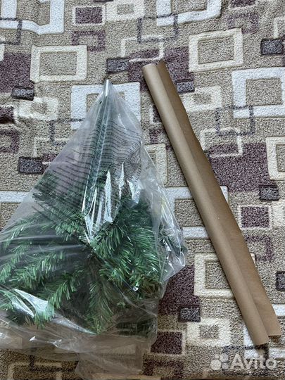 Елка 150 см + крафтовая бумага