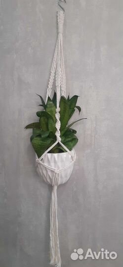 Кашпо подвесное макраме 