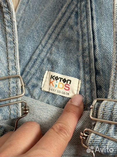 Комбинезон джинсовый для девочки летний