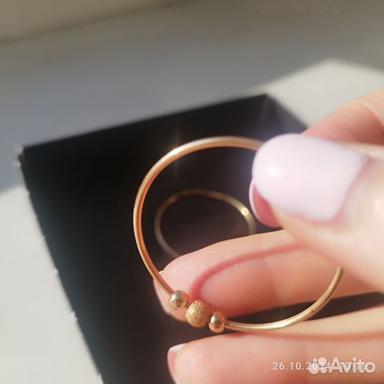 Серьги золотые, 3,45 г