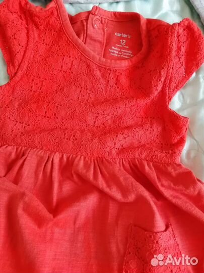 Детские вещи для девочки 9-12 мес