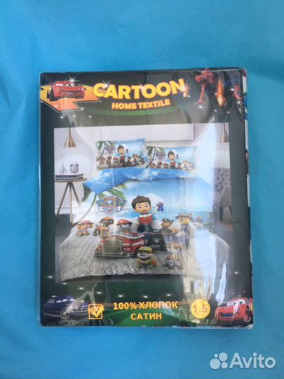 Белье постельное 1,5 сп щенячий патруль детское