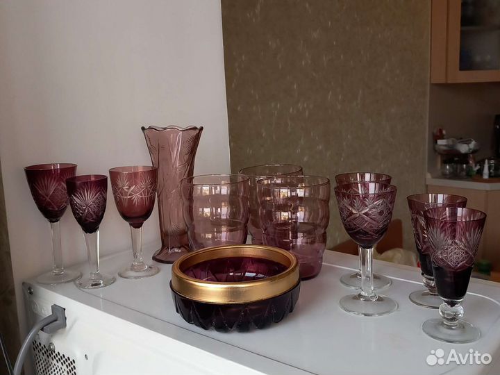 Марганцевое стекло,хрусталь