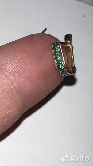 Золотые серьги, детские 585