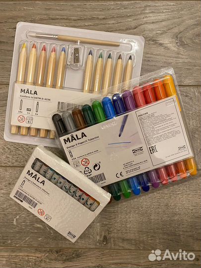 Фломастеры и карандаши Икея Мола