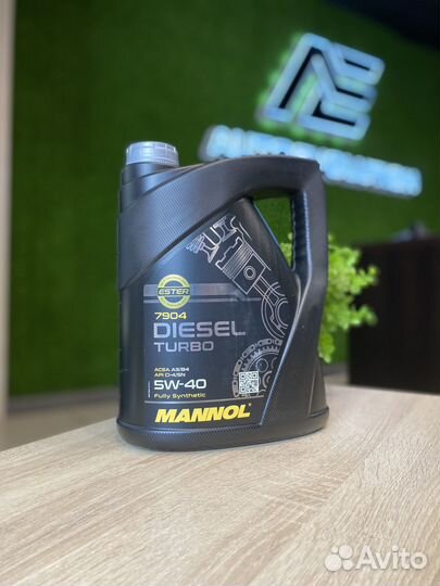 Масло моторное mannol diesel turbo 7904 5W-40 5л