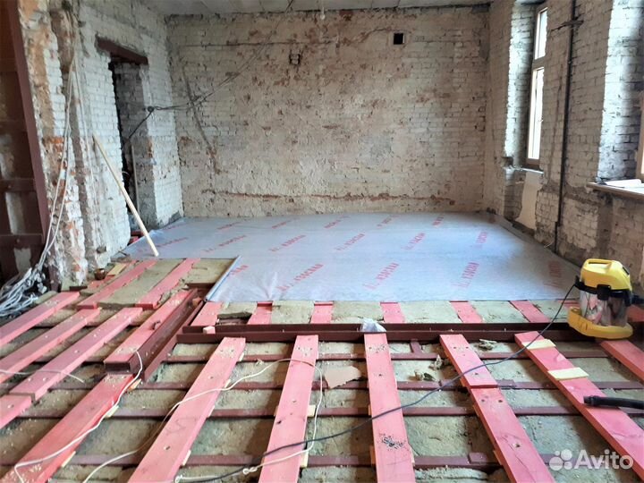 Замена, ремонт старых полов и заливка