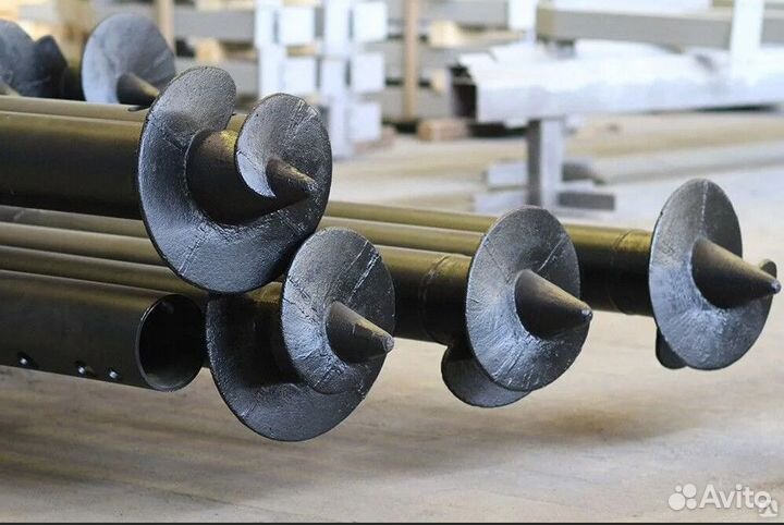 Винтовые сваи с установкой