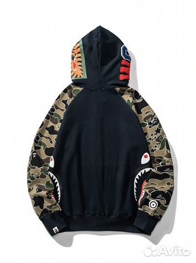 Худи Bape Shark zip