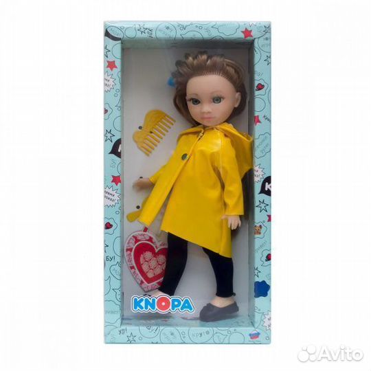 Кукла Knopa Мишель под дождем, 36 см, 85001