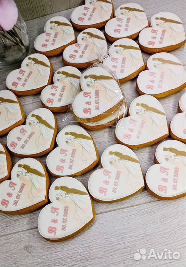 Свадебные пряники,пряники гостям на свадьбе,юбилее