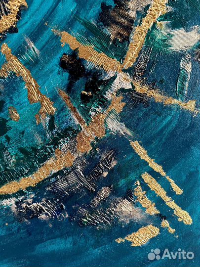 Интерьерная картина большая абстракция