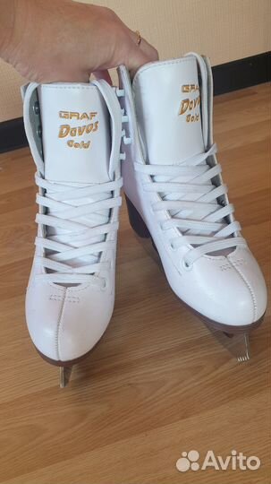 Коньки детские Graf davos gold 30 размер