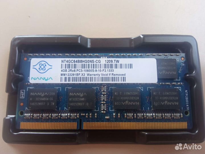 Оперативная память ddr3 для ноутбука 4гб