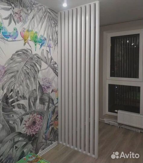 Интеръерные реечные перегородки