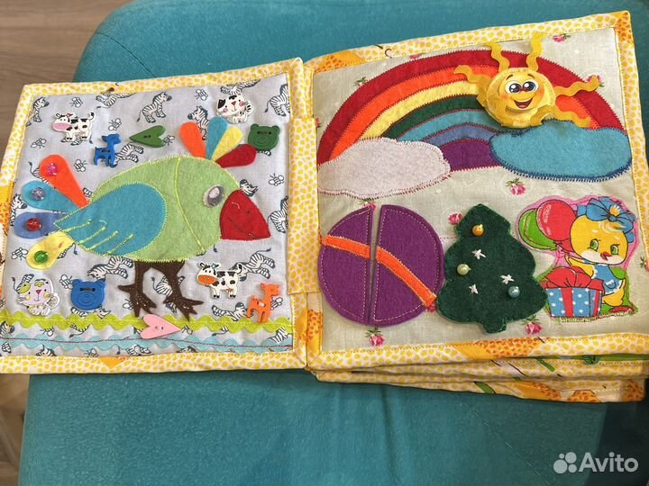 Развивающая книга из фетра