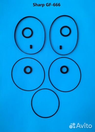 Полный комплект пассиков идлеров sharp gf-555 666