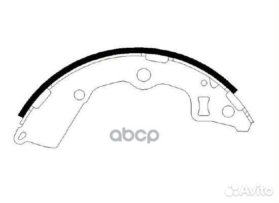 Колодки тормозные барабанные KIA: morning HS102