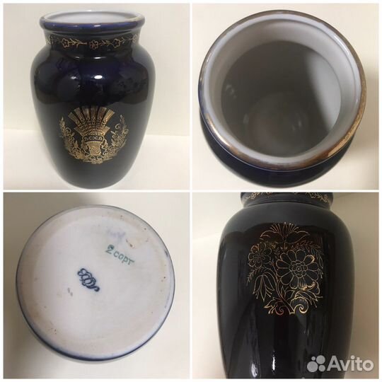 Вазы Bohemia и Кобальт