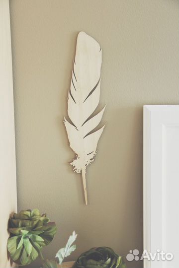 Панно на стену Перо 140см