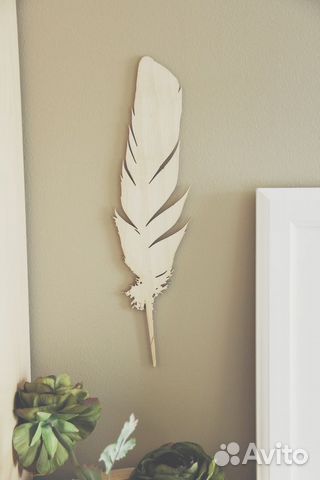 Панно на стену Перо 140см