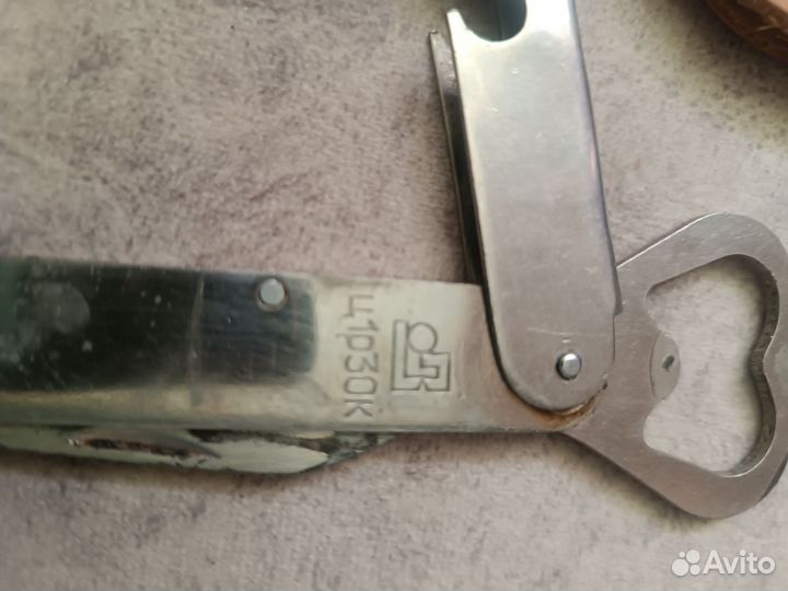 Перочинный нож открывашка СССР в чехле