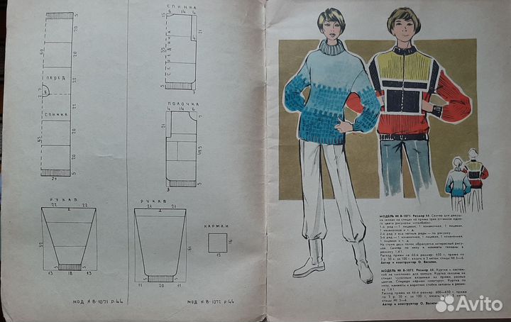 Журнал по вязанию с выкройками 1980 год