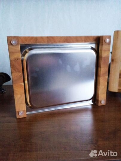 Торцевая разделочная доска с гастроемкостью