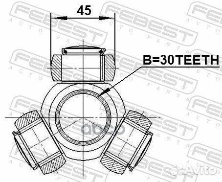 Трипоид 30x45 ford transit TT9 2006-2013 EU