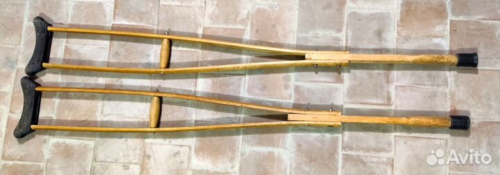 Костыли медицинские опорные подмышечные деревянные