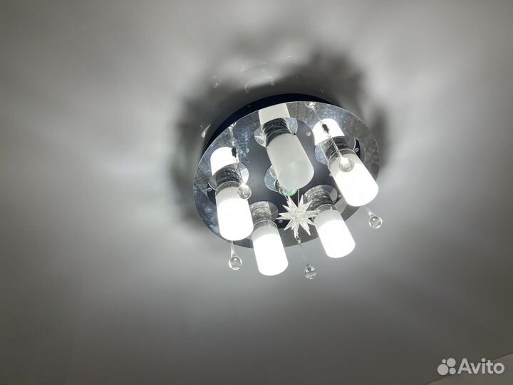 Люстра светодиодная с пультом бу