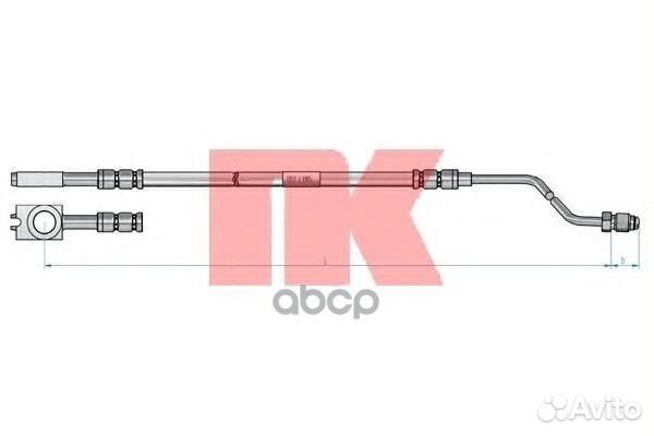 Шланг тормозной audi A6/skoda superb/VW passat