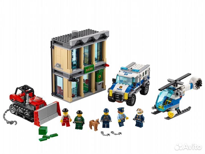 Конструктор Сити Ограбление на бульдозере 591дет