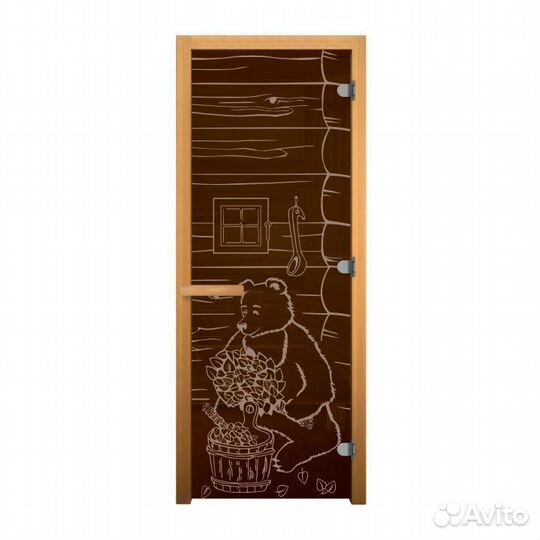 Дверь стекло Бронза 