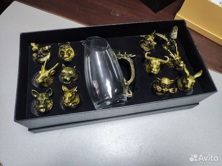 Подарочный набор рюмки перевертыши с графином