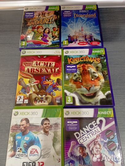 Игровые диски на xbox 360 (набором)