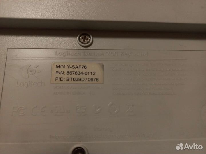 Клавиатура Logitech Deluxe 250 Keyboard